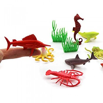 52 Pezzi Animali Giocattolo Mini Figure di Insetti in Plastica Giocattoli per Ragazzi Ragazze Bambini Bambole Borse da Viaggio Regalo Premio Giocattolo