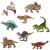 deAO Figure di Dinosauro Realistici Personaggi Preistorici SET (Mini Set (x8))