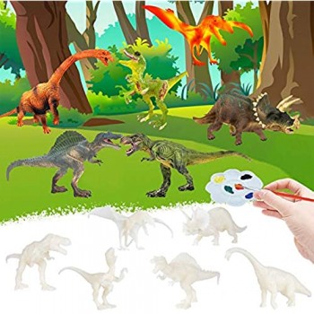 Diealles Shine Kit Pittura Dinosauro 55 Pezzi Dinosauri di Pittura Creativi Gioco Dinosauri per Bambini