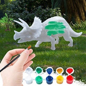 Diealles Shine Kit Pittura Dinosauro 55 Pezzi Dinosauri di Pittura Creativi Gioco Dinosauri per Bambini