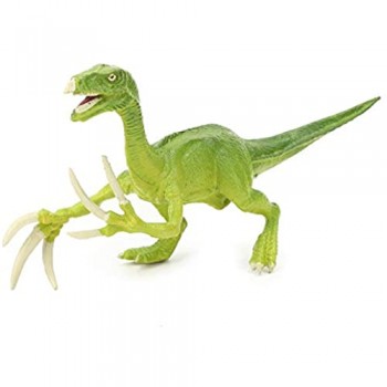 Giocattolo di dinosauro giocattolo di dinosauro giurassico simulato Therizinosaurus Simulazione Modello animale Giocattolo educativo Decorazione della casa(Blu)