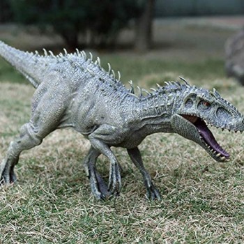 Huemny Realistico Jurassic Indominus Rex in plastica Action Figure Dinosauro a Bocca Aperta Modello Mondiale di Animali per Bambini Ragazzi e Bambini