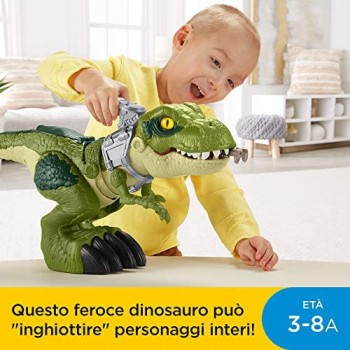 Jurassic Park Imaginext T-Rex dalla Grande Bocca con Personaggio Giocattolo per Bambini 3+ Anni GBN14