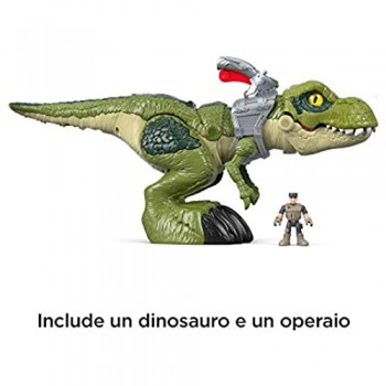 Jurassic Park Imaginext T-Rex dalla Grande Bocca con Personaggio Giocattolo per Bambini 3+ Anni GBN14
