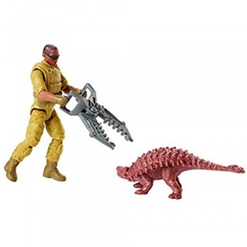 Jurassic World Mercenario con Trappola Personaggio da 10cm con Accessori Multicolore FMM05