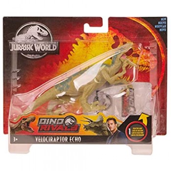 Jurassic World- Velociraptor Echo Dinosauro Azione & Attacco Giocattolo per Bambini 4 + Anni GFG60