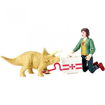 Jurassic World- Zia Personaggio da 10cm con Accessori Multicolore FMM08