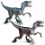 KingbeefLIU Realistico Velociraptor Dinosaur Action Figure Modello Animale Giocattolo per Bambini da Collezione Kids Play House Presto per Insegnare Giocattoli Divertenti Blu