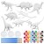 Kit Pittura Dinosauro per Bambini ZoneYan 3D Figurine Giocattoli di Animale Dinosauro Giocattolo Jurassic World Giochi Dinosauri per Ragazzi Ragazze 3-10 Anni (Kit Dinosauro)
