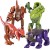 Krisvie 4Pcs Dinosauro Giocattolo Giocattolo Deformazione per Bambini 6+ Anni Ragazzi Bambini Children