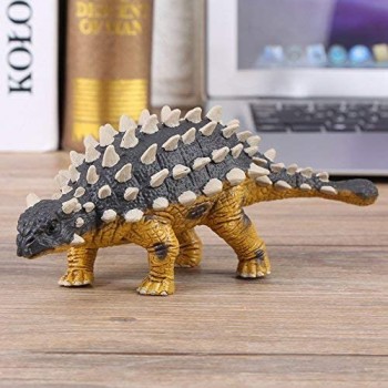 Mini Dinosaur Saichania Model Dinosauro di plastica solido giocattolo per i più piccoli Ragazzi Ragazze Bambini Figura animale Regalo di compleanno Favore del partito Decor
