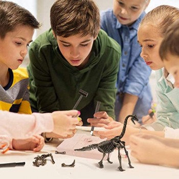 MUSCCCM Kit di scavi per dinosauri kit di scavo fossili di scheletro Dino Modello di dinosauro realistico Giocattoli educativi Regalo per bambini Ragazzi Ragazze