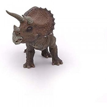 Papo 55002-Triceratopo Statuetta Multicolore 55002