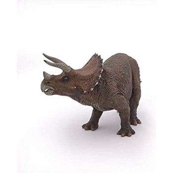 Papo 55002-Triceratopo Statuetta Multicolore 55002