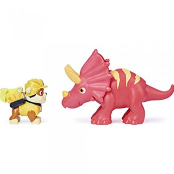 Paw Patrol - Set di action figure di dinosauro e macerie di salvataggio Dino per bambini dai 3 anni in su