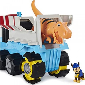 PAW Patrol veicolo di squadra motorizzato Dino Patroller Dino Rescue con esclusivi personaggi Chase e T. Rex