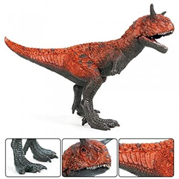 whelsara 14586 Dinosauri Carnotaurus Figurine Figure in PVC Nuovo Nord America -9 pollici constructive