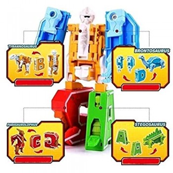 Wqzsffgg 26 Lettere Alfabeto Transformers Giocattoli Robot di deformazione trasformazione in Un Veicolo/Dinosauro Feste di Natale e di Compleanno premi per Le Classi Scolastiche