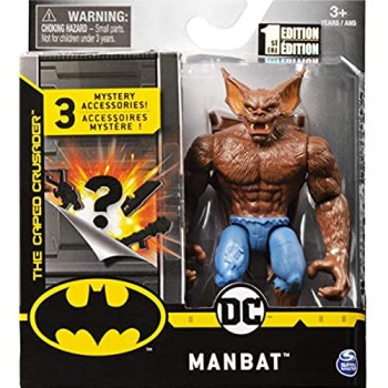 Batman - Man-Bat Personaggio Articolato da 10 cm con 3 Accessori Misteriosi dai 3 Anni - 6056754