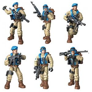 DRAKE18 6 in 1 Action Figures Forze Speciali dei Soldati Giocattoli Modelli Militari dell'Esercito di assemblaggio Playsets Insieme Giocattoli educativi con Le Armi e Accessori (01:36)