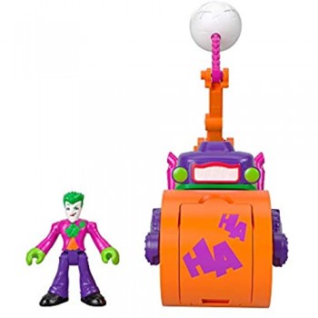 Imaginext- Rullo Compressore con Personaggio di Joker Giocattolo per Bambini 3+ Anni GKJ23