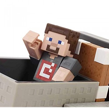 Minecraft -Mayhem Playset con Personaggio e Blocchi Giocattolo per Bambini 6+ Anni GVL55