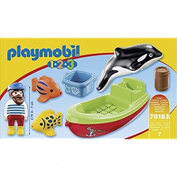Playmobil 1.2.3 70183 - Barca del Pescatore dai 18 mesi