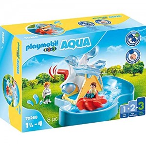 Playmobil 1.2.3 70268 - Ruota Acquatica Con Giostrina dai 18 mesi