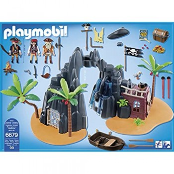 Playmobil 6679 - Isola del Tesoro Fortificata 3 Pezzi