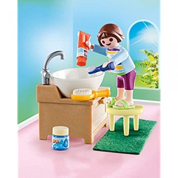 Playmobil- Bambina con Spazzola Figurina D\'azione e Accessori Multicolore 70301
