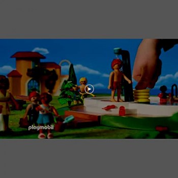 Playmobil- Pedalò Set di Gioco con Personaggi e Accessori Multicolore 9424