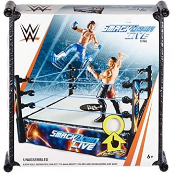 WWE - Superstar Ring Grande con Decorazioni Originali Giocattolo per Bambini 6+ Anni 35 cm GDB89