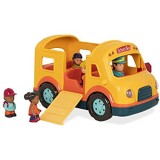 Battat Lights & Sounds School Bus giocattolo per bambini (include conducente + 4 passeggeri)