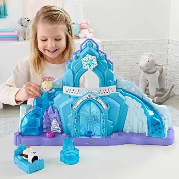 Fisher-Price - Frozen Palazzo di Elsa Little People Playset con Personaggi Per bambini 1 5+ Anni GKV24