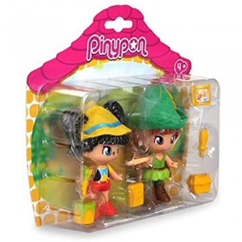 Pinypon - Pack Favole con 2 Personaggi per Bambine/i da 4 a 8 Anni 700016381