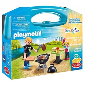 Play Mobil- Valigetta per Barbecue Multicolore 5649