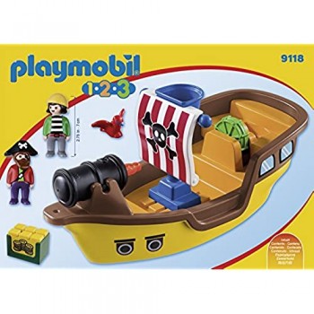 Playmobil 1.2.3 9118 - Nave Dei Pirati dai 18 mesi