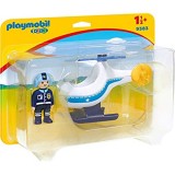 Playmobil 1.2.3 - Elicottero della Polizia multicolore