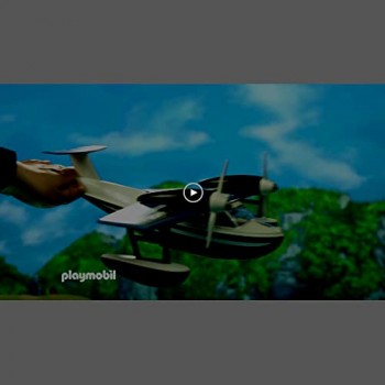 Playmobil- Action Giocattolo Idrovolante della Polizia Multicolore 9436