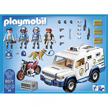 Playmobil- City Action Giocattolo Furgone Portavalori Multicolore 9371