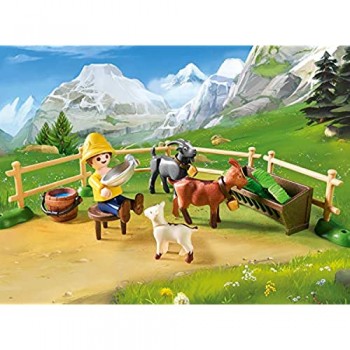 Playmobil Peter e le Caprette Set di Figurine Multicolore 70255