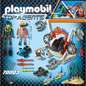 Playmobil Top Agents 70003 - Granchio Subacqueo dello Spy Team dai 6 anni