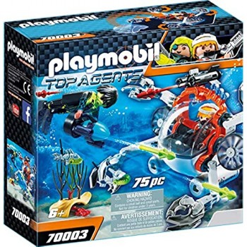 Playmobil Top Agents 70003 - Granchio Subacqueo dello Spy Team dai 6 anni
