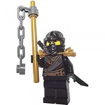 LEGO Ninjago: Minifigure Cole - Rebooted - con armatura per spalle e spada