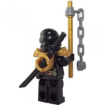 LEGO Ninjago: Minifigure Cole - Rebooted - con armatura per spalle e spada