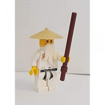 LEGO Ninjago: Minifigure Sensei Wu con asta dal set 2504