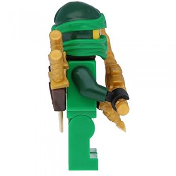LEGO Ninjago statuetta Ninjago colore: verde con 5 armi e spada di drago