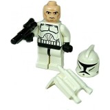 LEGO Star Wars – Mini Figura Bianco Stampa Jet Pack Arma Clone Trooper con Clone testa 7748