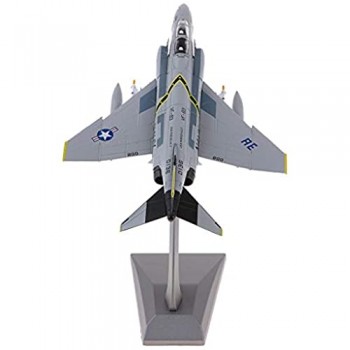 Dailymall Aereo Militare F-4 Phantom Fighter Scala 1/100 - Visualizza Modello di Aereo a Reazione Fuso Supporto