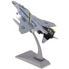 Dailymall Aereo Militare F-4 Phantom Fighter Scala 1/100 - Visualizza Modello di Aereo a Reazione Fuso Supporto
